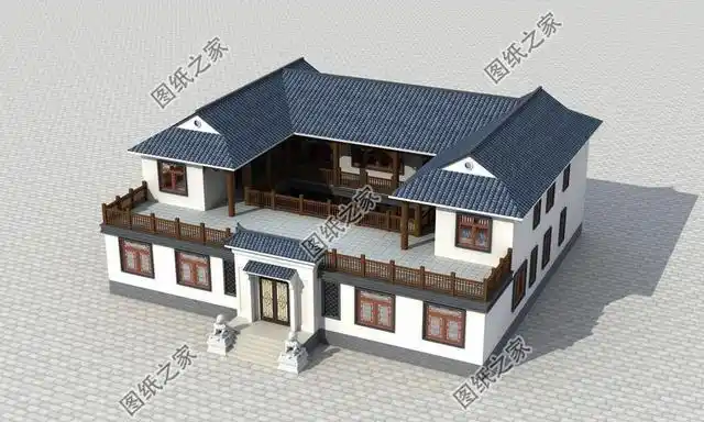 农村三开间四合院自建房,源远流长的传统,文化情怀永存