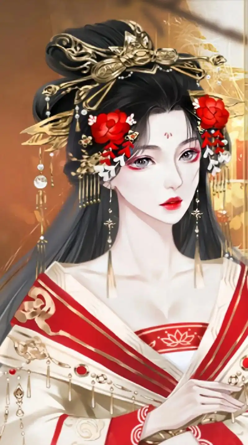 红色系古风动漫头像|生活有望穿秋水的期待,也会有的意想不到的欣喜