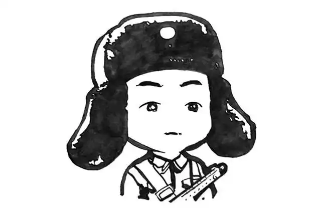 雷锋头像简笔画图片大全