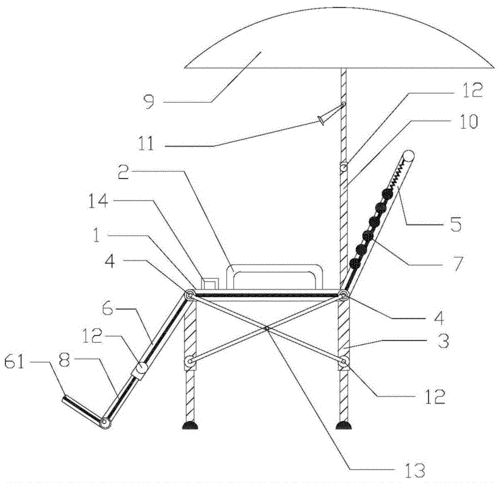 一种脚踏式按摩钓椅的制作方法