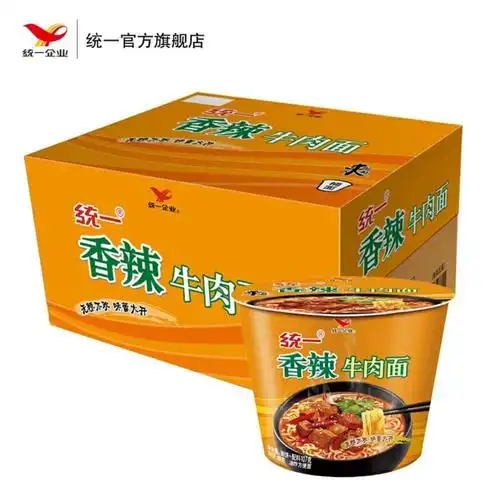 统一来一桶*香辣牛肉面 1*12