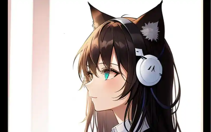 可爱点猫耳朵少女