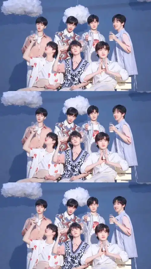 tnt时代少年团高清竖屏壁纸 七人合体照锁屏图片_明星手机壁纸-酷玩个