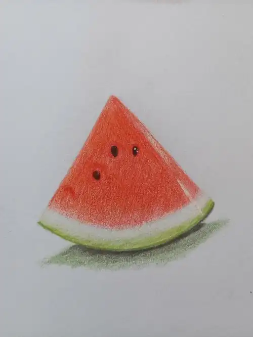 彩铅入门  #彩铅感觉这些食物很适合入门练习用,很锻炼耐性,非常简单