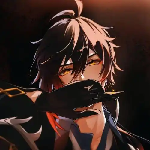 原神:钟离 头像:有时生活给你苦难,是在铺垫浪漫_壁纸_动漫_公众