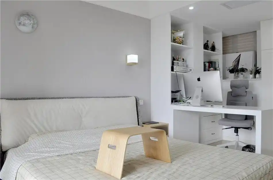 标签大全卧室书房一体效果图