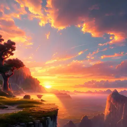 快手头像清晰风景图片日出