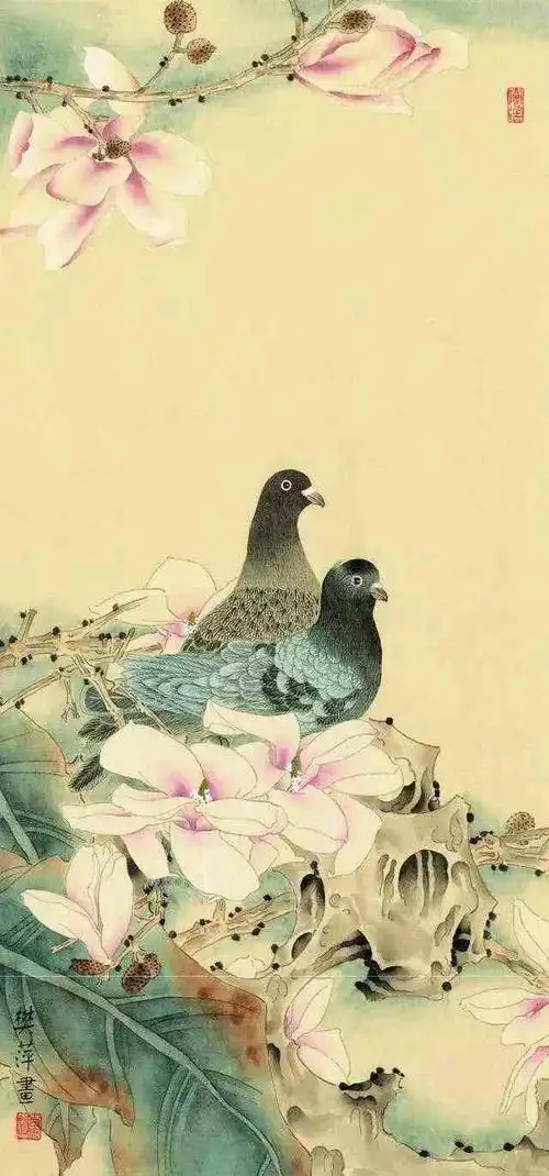 形色水墨各有千秋樊萍工笔花鸟画