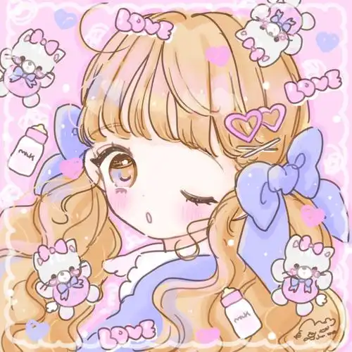 彩色糖果女生头像