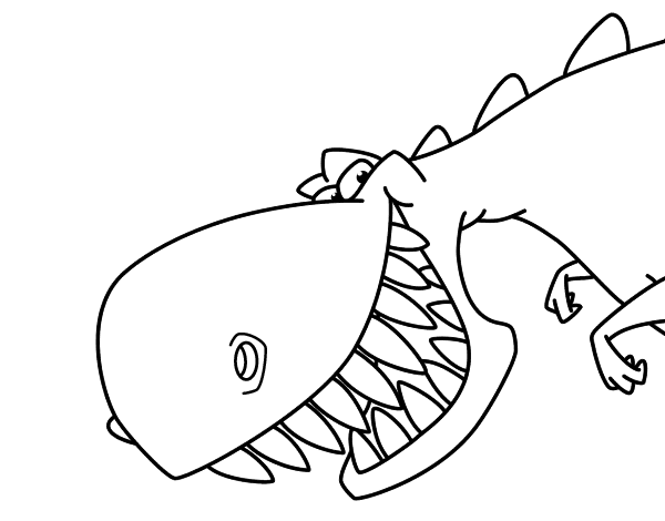 尖牙恐龙线稿图片恐龙简笔画动物图片小青蛙简笔画带斑点的小狗简笔画