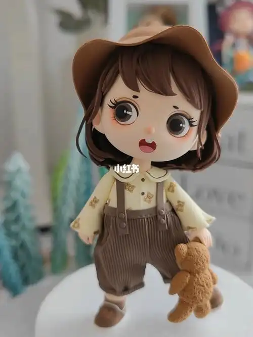 可可爱爱的粘土女孩