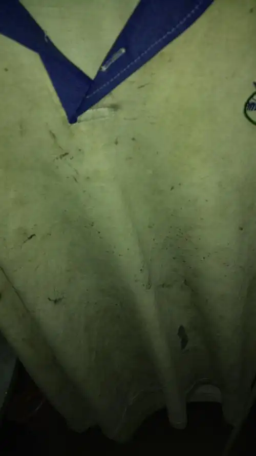 这是我以前的校服,我自己洗不干净,如果去洗衣店去洗能洗掉吗(有点机