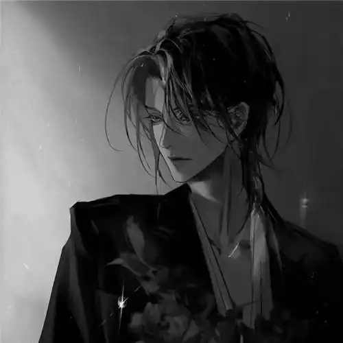 韩国动漫头像男生黑白高清图片