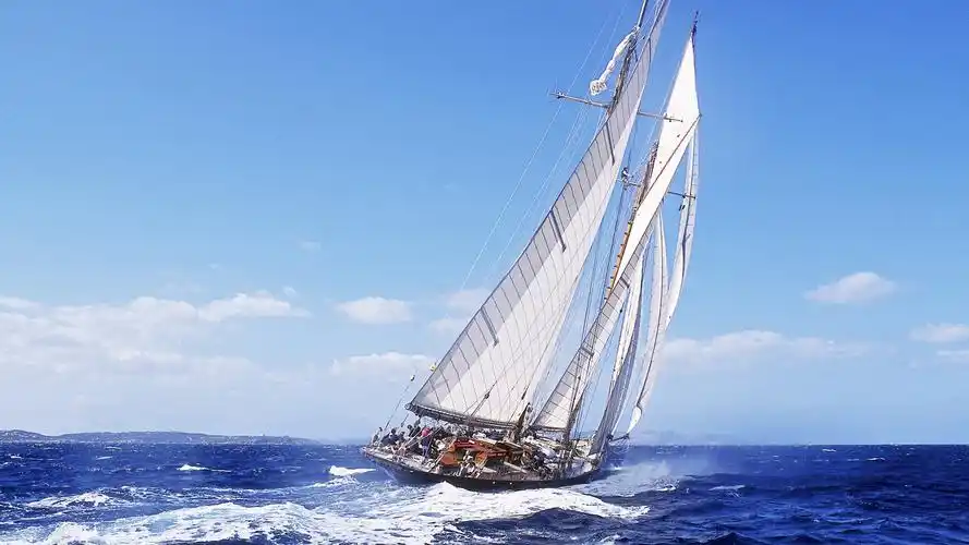 航海,帆船,奋力前行的孤帆壁纸