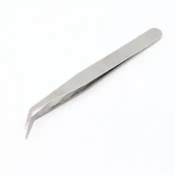 不锈钢镊子直头弯头镊尖头眉夹美甲镊燕窝拔毛夹具夹子小工具新品