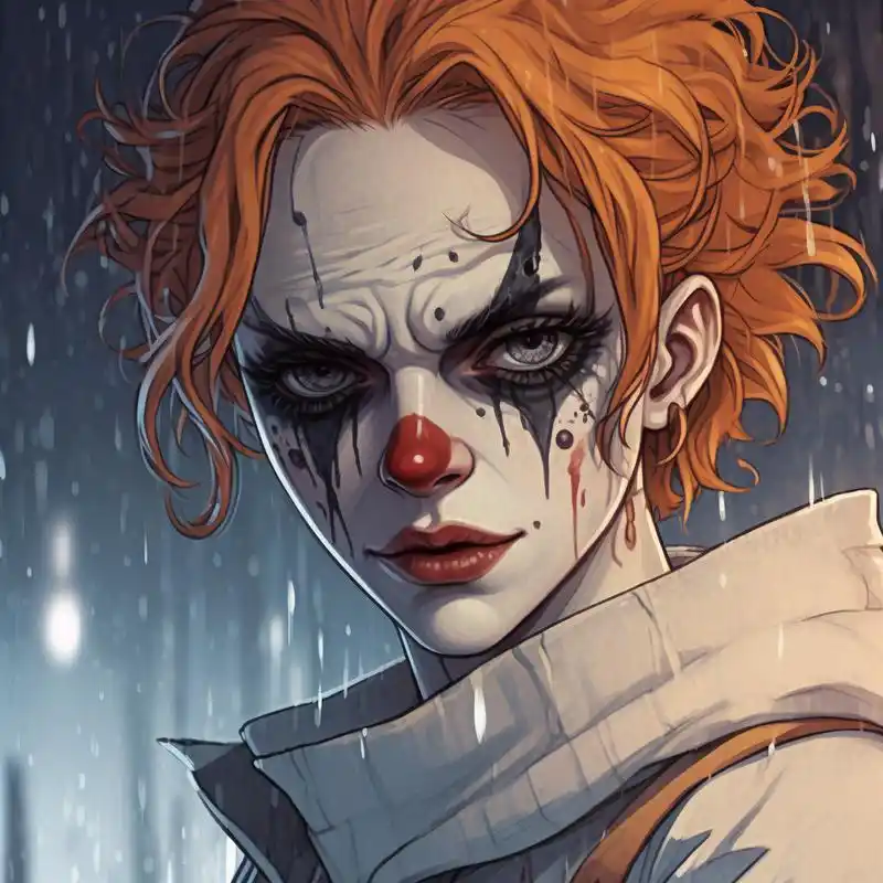 00伤感小丑动漫头像91