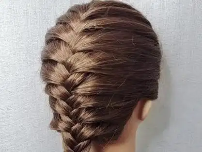 满头鱼骨辫编慢教程#编发教程#鱼骨辫教程 #简单好看