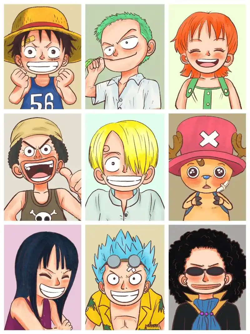 海贼王成员小时候的样子合集