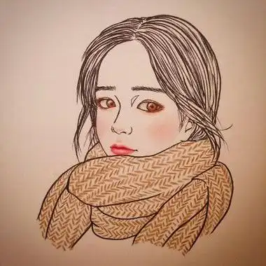 手绘中性女孩头像 手绘头像图片大全 -【爱个性】