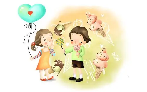 快乐一家人可爱漫画,高清壁纸图片,卡通矢量-回车桌面