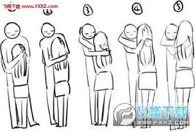 不同身高差的拥抱姿势表情包 - 8765游戏