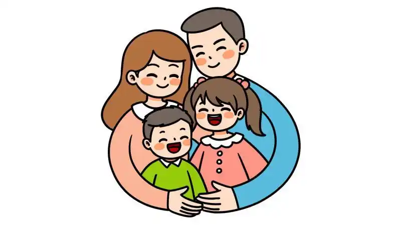四口之家简笔画怎么画 四口之家简笔画画法简单又漂亮 - 童乐福儿童网