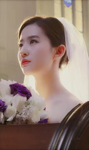 刘亦菲仙女姐姐的婚纱造型太绝啦67