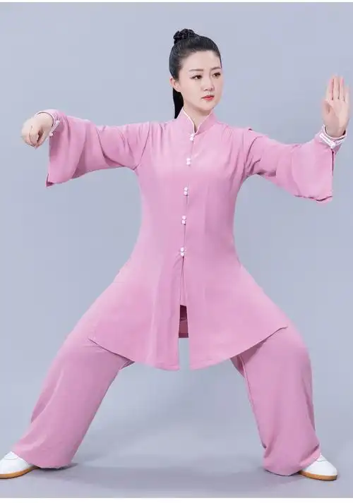 绘武 太极服女 春夏太极拳服装喇叭袖练功服中老年武术表演休闲服入门
