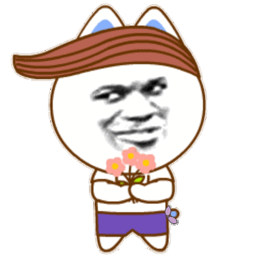 桃小仙捧花花 - 桃小仙和二花表情包系列