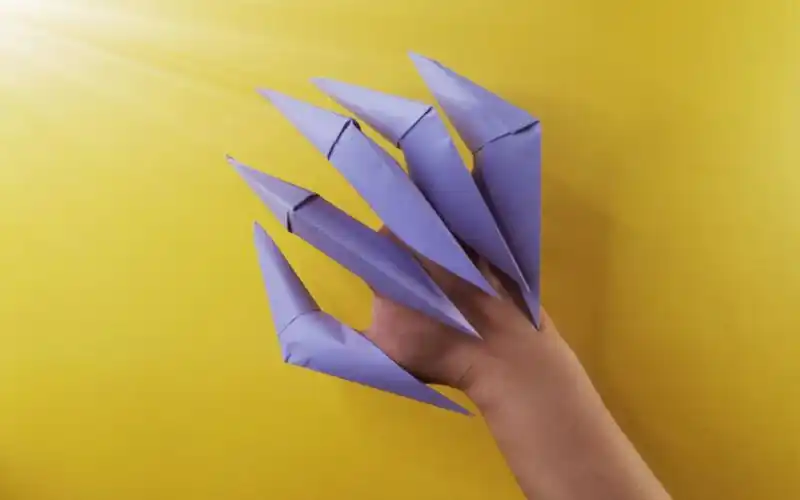 简单又好玩的鹰爪,满满的帅气,手工折纸diy教程_哔哩哔哩_bilibili