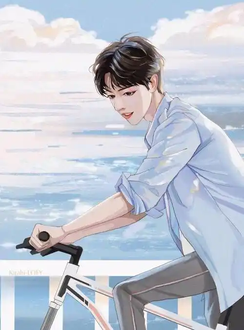 看到网友给肖战画的像,粉丝:我不配做他的粉丝!_少年_蓝色_画像