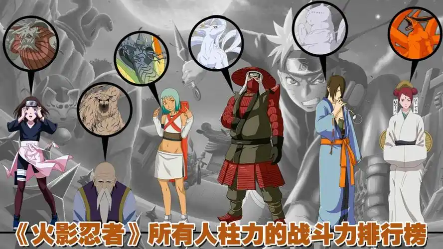火影忍者:所有尾兽人柱力的战斗力排行榜!