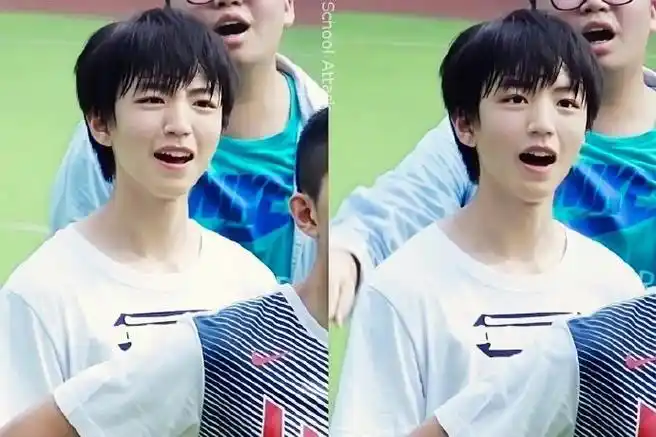 王俊凯的高中毕业照