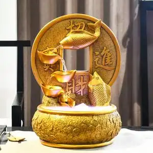 风水轮招财转运球流水摆件室内图片