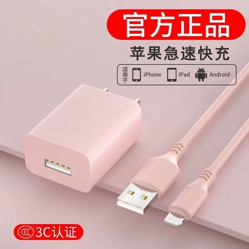 适用苹果充电器iphone快充头6s/7plus单头x数据线短ipad充电器线