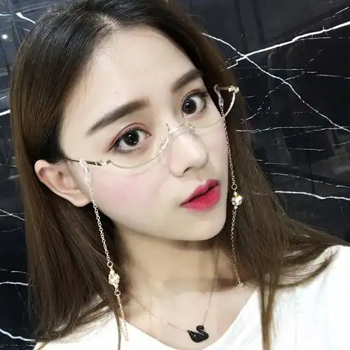 米八日本超轻倒框可配防辐射变色近视眼镜男平光下半框眼镜女商务