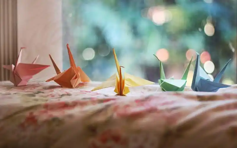 千纸鹤壁纸图片