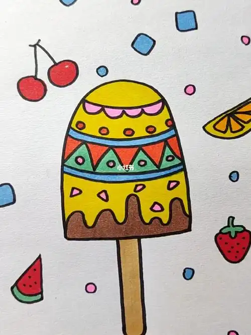 雪糕简笔画来啦喜欢的小朋友可以收藏慢慢