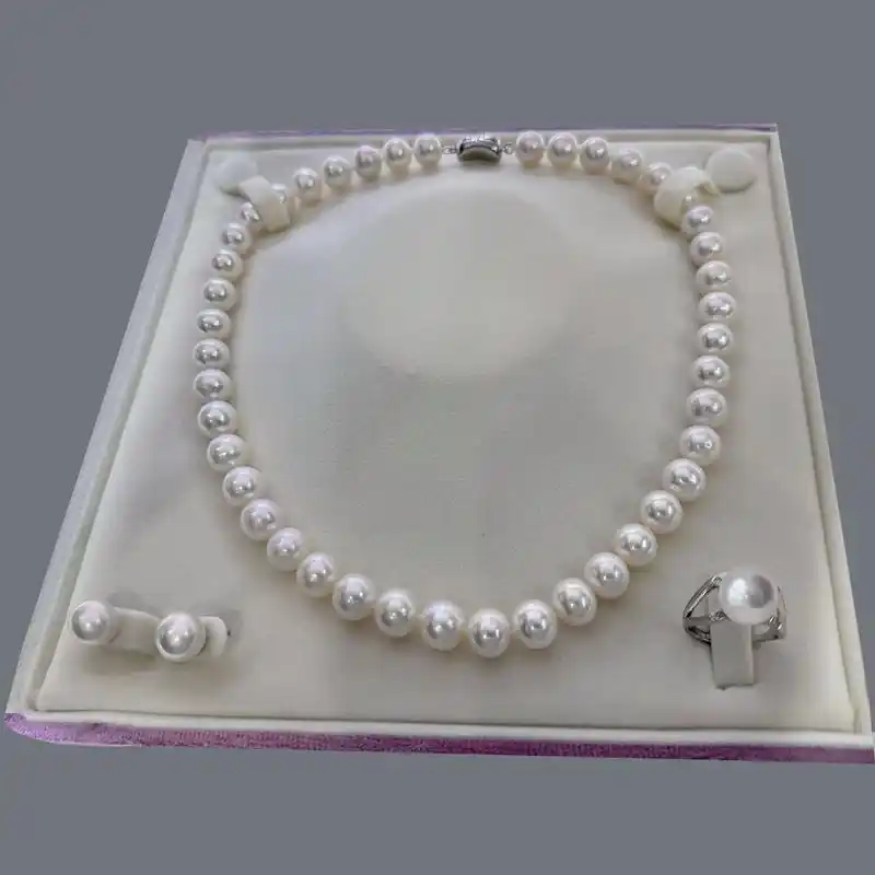 倪妮款珍珠套装,佩戴舒适,质感优美.珍珠无核,天然光泽,彰显 - 抖音