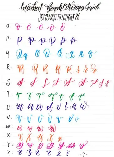 brushlettering 手写英文 #艺术 #设计 #手写 #英文