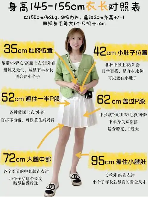 145-155cm小个子女生必看的穿衣长度参考7515
