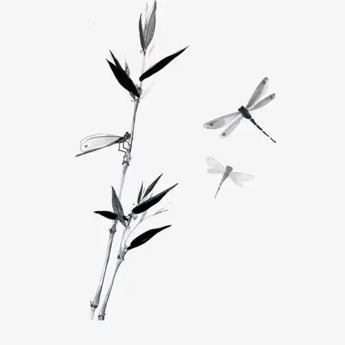 水墨蜻蜓画