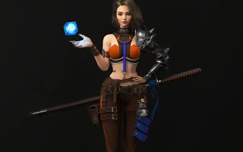 3d游戏建模人物手绘学习