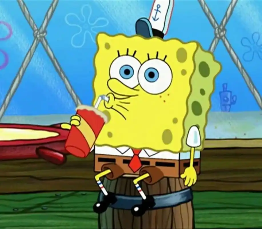 海绵宝宝喝饮料头像