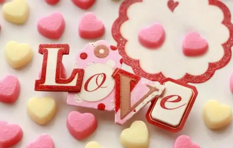 爱情心形唯美的图片