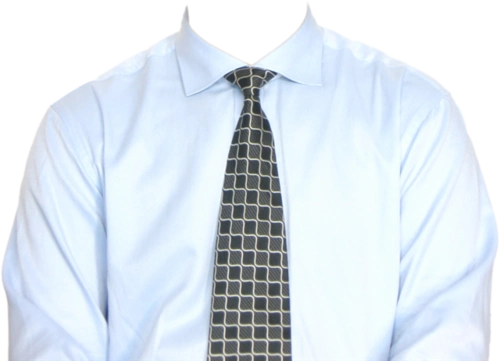 证件照白衬衫模板