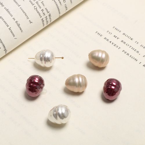 复古螺纹水滴螺旋珍珠串珠diy手工饰品耳环其他diy饰品配件