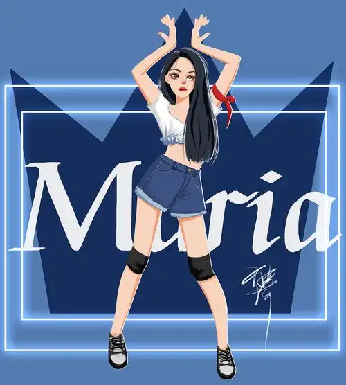 maria舞蹈小插画