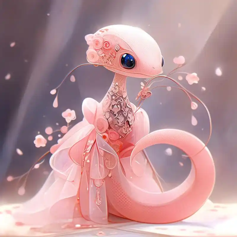 十二生肖系列之蛇妹妹(穿婚纱),第一集 #ai绘画# #头像分享# #二次元