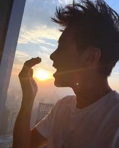 林志颖侧颜出镜欲"吃"夕阳 网友:热量有点啊_滚动新闻_烟台大众网